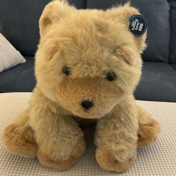 VINTAGE 1979 Gund 14” Plush Honey Bear Collectors Classic Stuffed Animal #2183 - Picture 1 of 8